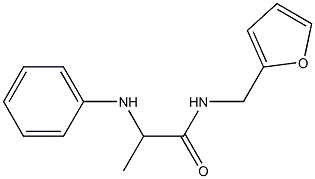 N-(furan-2-ylmethyl)-2-(phenylamino)propanamide Struktur