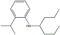 N-(heptan-4-yl)-2-(propan-2-yl)aniline Struktur