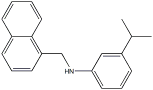 N-(naphthalen-1-ylmethyl)-3-(propan-2-yl)aniline Struktur