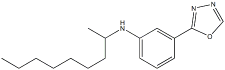 N-(nonan-2-yl)-3-(1,3,4-oxadiazol-2-yl)aniline Struktur