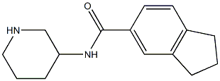 N-(piperidin-3-yl)-2,3-dihydro-1H-indene-5-carboxamide Struktur