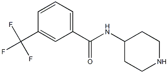 N-(piperidin-4-yl)-3-(trifluoromethyl)benzamide Struktur