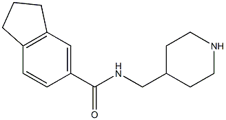 N-(piperidin-4-ylmethyl)-2,3-dihydro-1H-indene-5-carboxamide Struktur