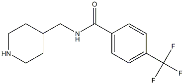 N-(piperidin-4-ylmethyl)-4-(trifluoromethyl)benzamide Struktur