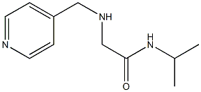 N-(propan-2-yl)-2-[(pyridin-4-ylmethyl)amino]acetamide Struktur