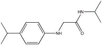 N-(propan-2-yl)-2-{[4-(propan-2-yl)phenyl]amino}acetamide Struktur