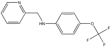 N-(pyridin-2-ylmethyl)-4-(trifluoromethoxy)aniline Struktur