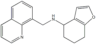 N-(quinolin-8-ylmethyl)-4,5,6,7-tetrahydro-1-benzofuran-4-amine Struktur