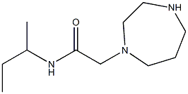 N-(sec-butyl)-2-(1,4-diazepan-1-yl)acetamide Struktur