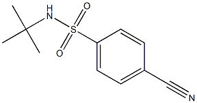 N-(tert-butyl)-4-cyanobenzenesulfonamide Struktur