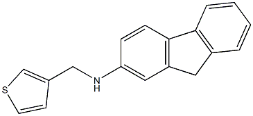 N-(thiophen-3-ylmethyl)-9H-fluoren-2-amine Struktur