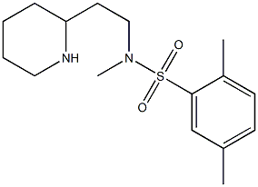 N,2,5-trimethyl-N-[2-(piperidin-2-yl)ethyl]benzene-1-sulfonamide Struktur