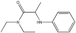 N,N-diethyl-2-(phenylamino)propanamide Struktur