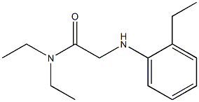 N,N-diethyl-2-[(2-ethylphenyl)amino]acetamide Struktur