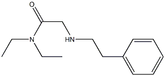 N,N-diethyl-2-[(2-phenylethyl)amino]acetamide Struktur