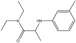 N,N-diethyl-2-[(3-methylphenyl)amino]propanamide Struktur