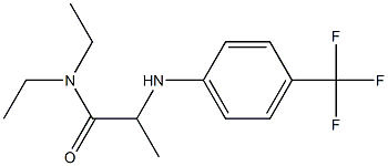 N,N-diethyl-2-{[4-(trifluoromethyl)phenyl]amino}propanamide Struktur