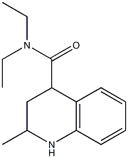 N,N-diethyl-2-methyl-1,2,3,4-tetrahydroquinoline-4-carboxamide Struktur