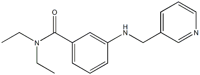 N,N-diethyl-3-[(pyridin-3-ylmethyl)amino]benzamide Struktur