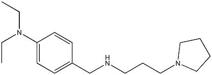 N,N-diethyl-4-({[3-(pyrrolidin-1-yl)propyl]amino}methyl)aniline Struktur