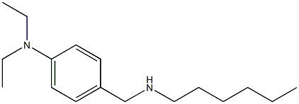 N,N-diethyl-4-[(hexylamino)methyl]aniline Struktur