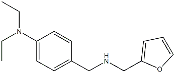 N,N-diethyl-4-{[(furan-2-ylmethyl)amino]methyl}aniline Struktur