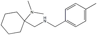 N,N-dimethyl-1-({[(4-methylphenyl)methyl]amino}methyl)cyclohexan-1-amine Struktur