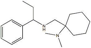 N,N-dimethyl-1-{[(1-phenylpropyl)amino]methyl}cyclohexan-1-amine Struktur