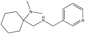 N,N-dimethyl-1-{[(pyridin-3-ylmethyl)amino]methyl}cyclohexan-1-amine Struktur