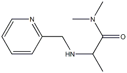 N,N-dimethyl-2-[(pyridin-2-ylmethyl)amino]propanamide Struktur