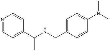 N,N-dimethyl-4-({[1-(pyridin-4-yl)ethyl]amino}methyl)aniline Struktur