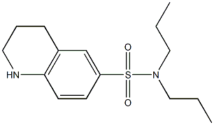 N,N-dipropyl-1,2,3,4-tetrahydroquinoline-6-sulfonamide Struktur