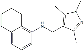 N-[(1,3,5-trimethyl-1H-pyrazol-4-yl)methyl]-5,6,7,8-tetrahydronaphthalen-1-amine Struktur