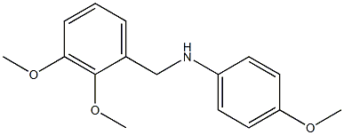 N-[(2,3-dimethoxyphenyl)methyl]-4-methoxyaniline Struktur