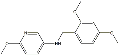 N-[(2,4-dimethoxyphenyl)methyl]-6-methoxypyridin-3-amine Struktur