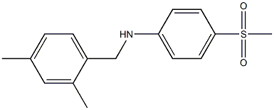 N-[(2,4-dimethylphenyl)methyl]-4-methanesulfonylaniline Struktur