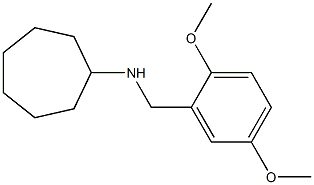 N-[(2,5-dimethoxyphenyl)methyl]cycloheptanamine Struktur