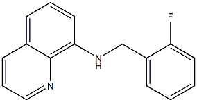 N-[(2-fluorophenyl)methyl]quinolin-8-amine Struktur