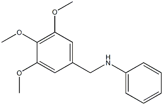 N-[(3,4,5-trimethoxyphenyl)methyl]aniline Struktur