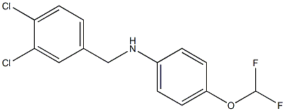 N-[(3,4-dichlorophenyl)methyl]-4-(difluoromethoxy)aniline Struktur