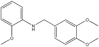 N-[(3,4-dimethoxyphenyl)methyl]-2-methoxyaniline Struktur