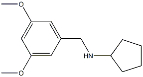 N-[(3,5-dimethoxyphenyl)methyl]cyclopentanamine Struktur