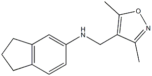 N-[(3,5-dimethyl-1,2-oxazol-4-yl)methyl]-2,3-dihydro-1H-inden-5-amine Struktur