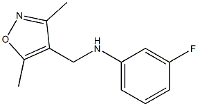 N-[(3,5-dimethyl-1,2-oxazol-4-yl)methyl]-3-fluoroaniline Struktur