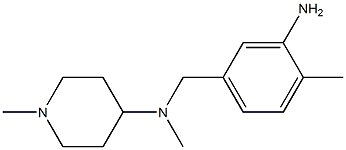 N-[(3-amino-4-methylphenyl)methyl]-N,1-dimethylpiperidin-4-amine Struktur