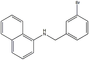 N-[(3-bromophenyl)methyl]naphthalen-1-amine Struktur