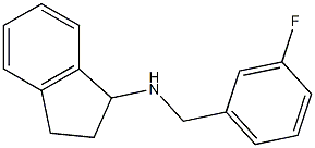 N-[(3-fluorophenyl)methyl]-2,3-dihydro-1H-inden-1-amine Struktur