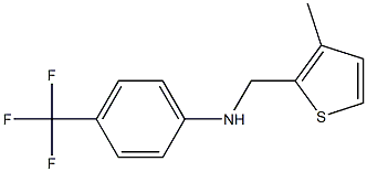 N-[(3-methylthiophen-2-yl)methyl]-4-(trifluoromethyl)aniline Struktur