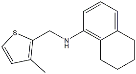 N-[(3-methylthiophen-2-yl)methyl]-5,6,7,8-tetrahydronaphthalen-1-amine Struktur