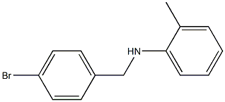 N-[(4-bromophenyl)methyl]-2-methylaniline Struktur